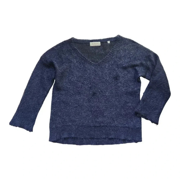 A.L.C. Womens Alpaca Wool Blend V-Neck Pullover Knit Sweater Womens Size Large - Picture 1 of 7